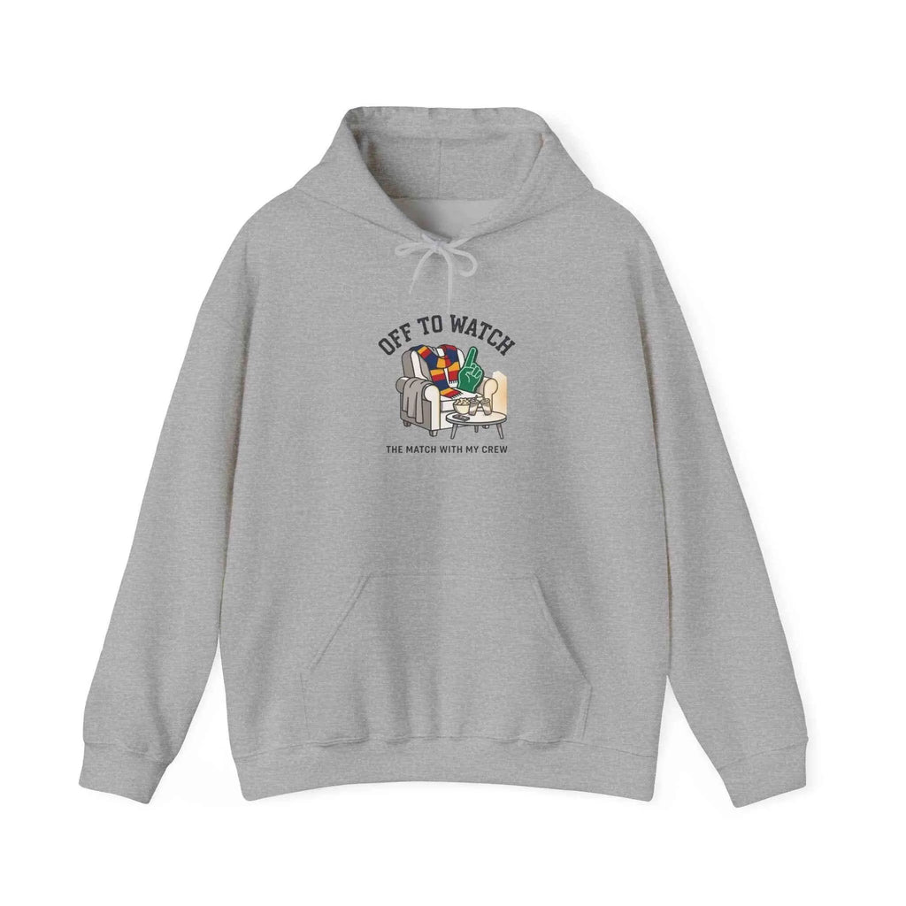 Off to Watch Soccer Hoodie | soccer watch party, cozy hoodie