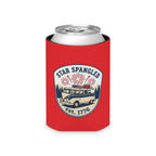 Star-Spangled Van Can Koozie — Patriotic 1776 RV Beer Cooler Printify