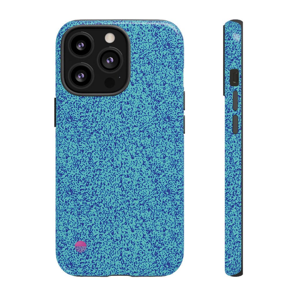 All over print iphone cases aqua blue
