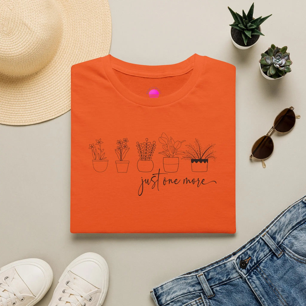 Plant Lover T‑Shirt — “Just One More” Potted Succulent Tee Printify