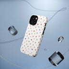 Heart Doodle Shockproof Phone Case — Cute Neutral Tiny Hearts Design Printify