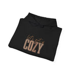 Let’s Get Cozy Hoodie with “Tis the Season to Be Cozy” on the back Soft Holiday Pullover