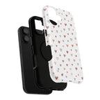 Heart Doodle Shockproof Phone Case — Cute Neutral Tiny Hearts Design Printify