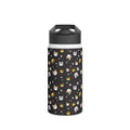 Kawaii Cat Faces Stainless Steel Water Bottle Printify