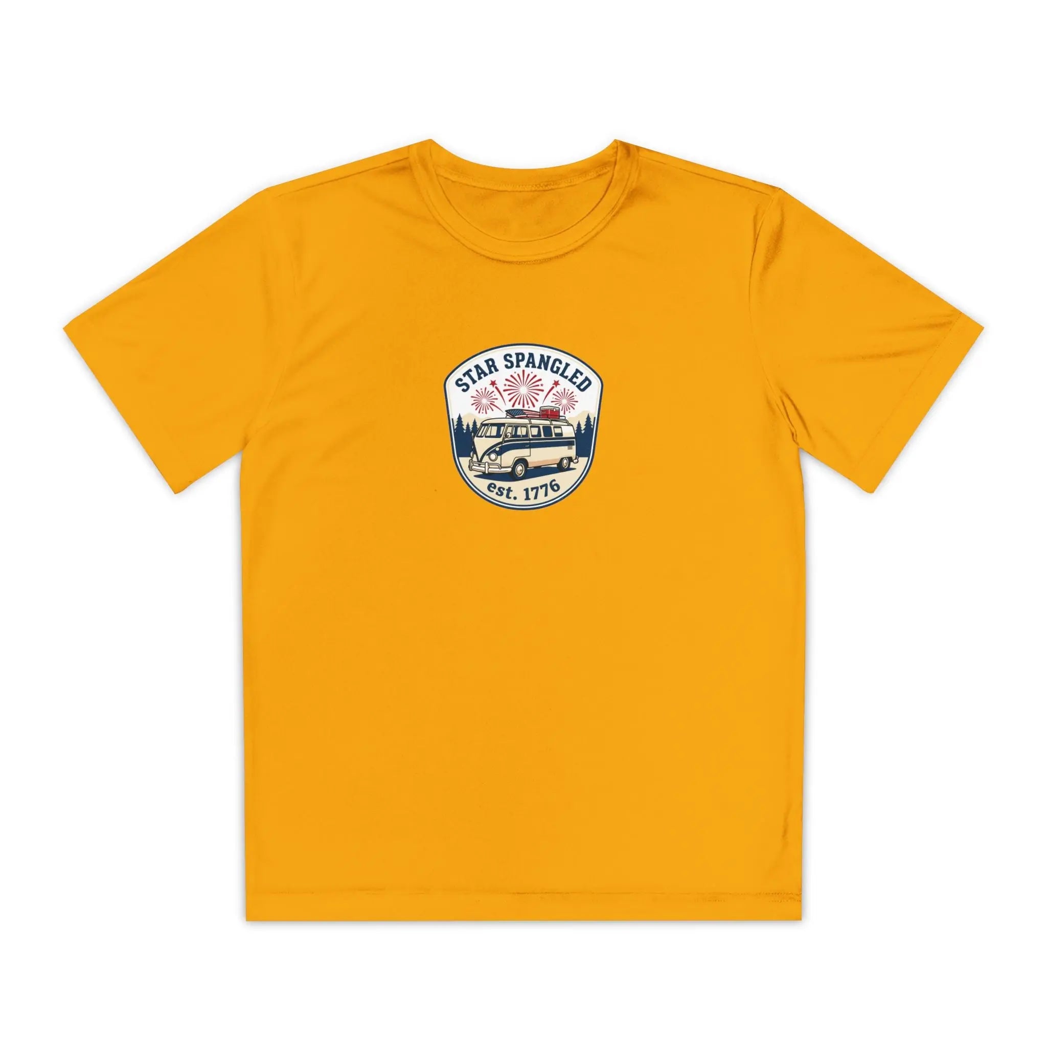 Youth Tee — "Star Spangled" Classic Camper Graphic Printify