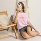 Pink "SUMMER" Graphic Tee — Summer Repeat Printify