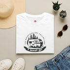 Campervan T-Shirt — "The Mountains Are Calling and I Must Go" Adventure Tee Printify
