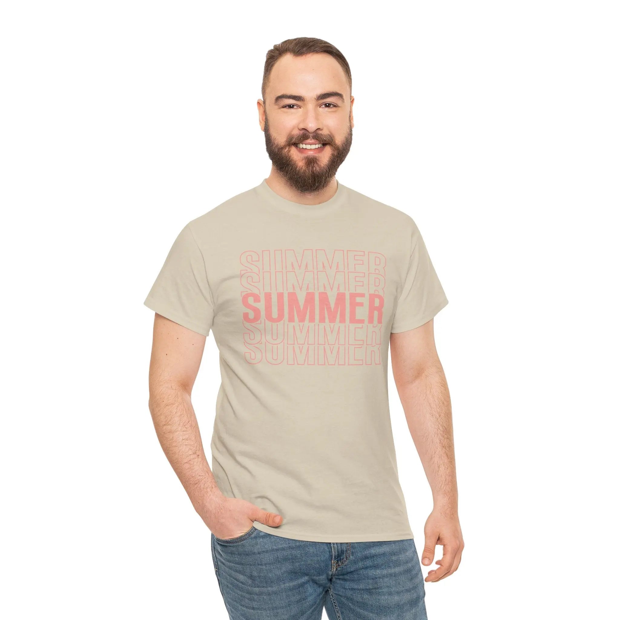 Pink "SUMMER" Graphic Tee — Summer Repeat Printify