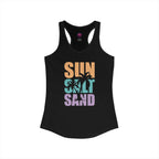 Sun, Salt and Sand Women's Racerback Tank – Summer Beach Tank Top Printify