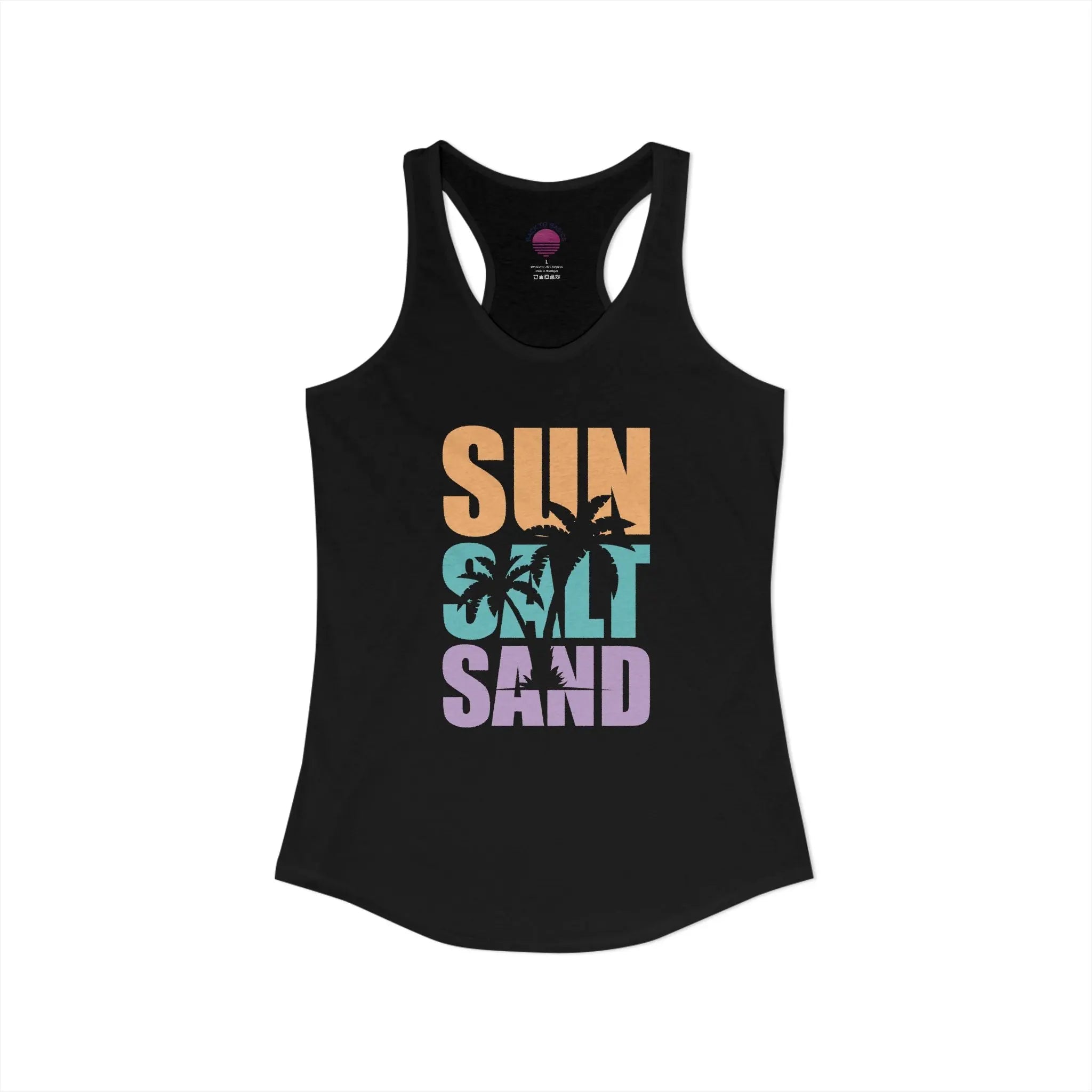 Sun, Salt, and Sand Women's Racerback Tank – Summer Beach Tank Top Printify