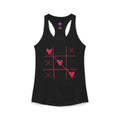 Heart Tic Tac Toe Women’s Racerback Tank — Cute Valentine’s Game Tee Printify