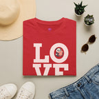 Love Panda T-Shirt — Cute Panda Holding Heart Graphic Tee Printify