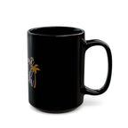 Take Me to the Beach Black Ceramic Mug — Tropical Palm Coffee Cup (11oz/15oz) Printify