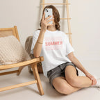 Pink "SUMMER" Graphic Tee — Summer Repeat Printify