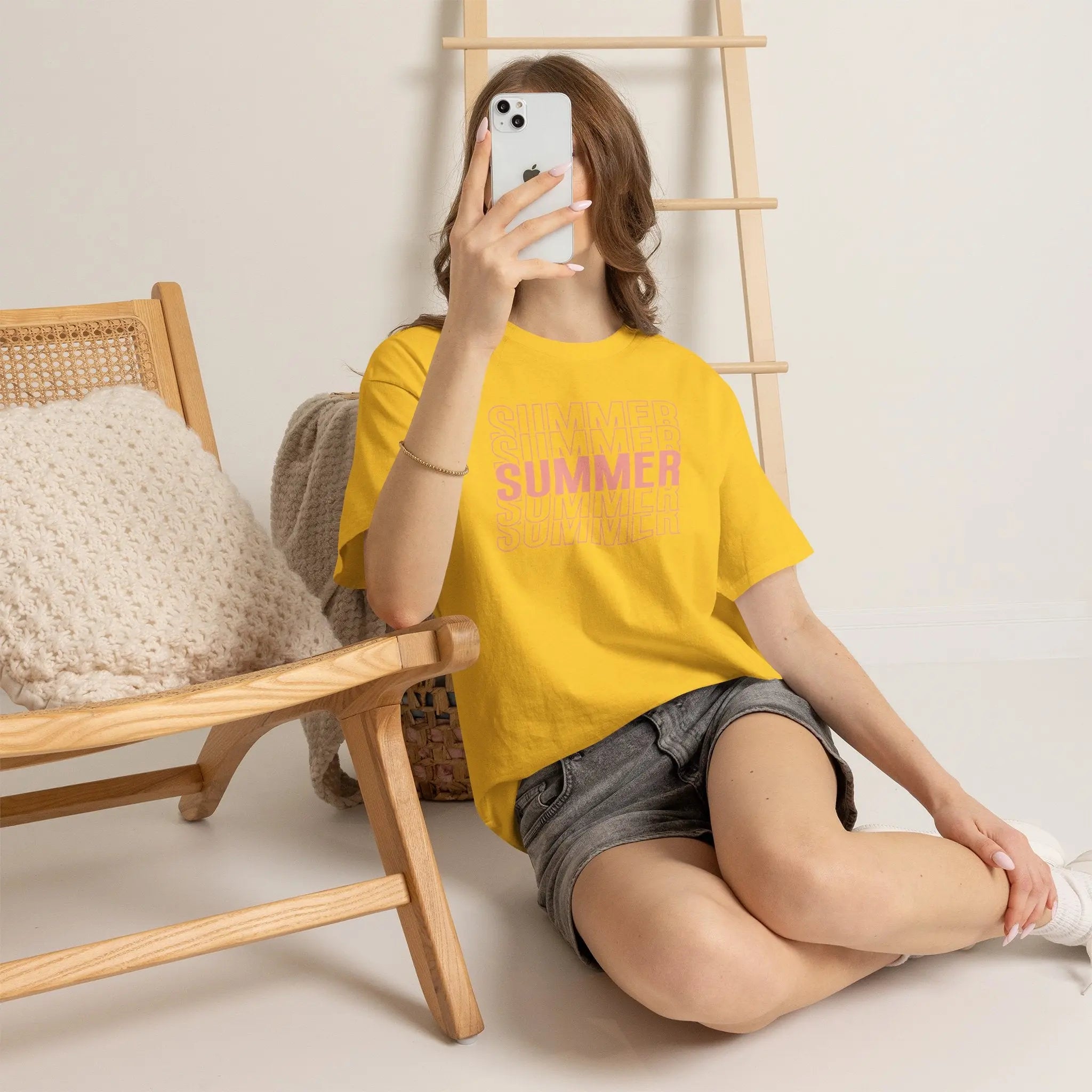 Pink "SUMMER" Graphic Tee — Summer Repeat Printify