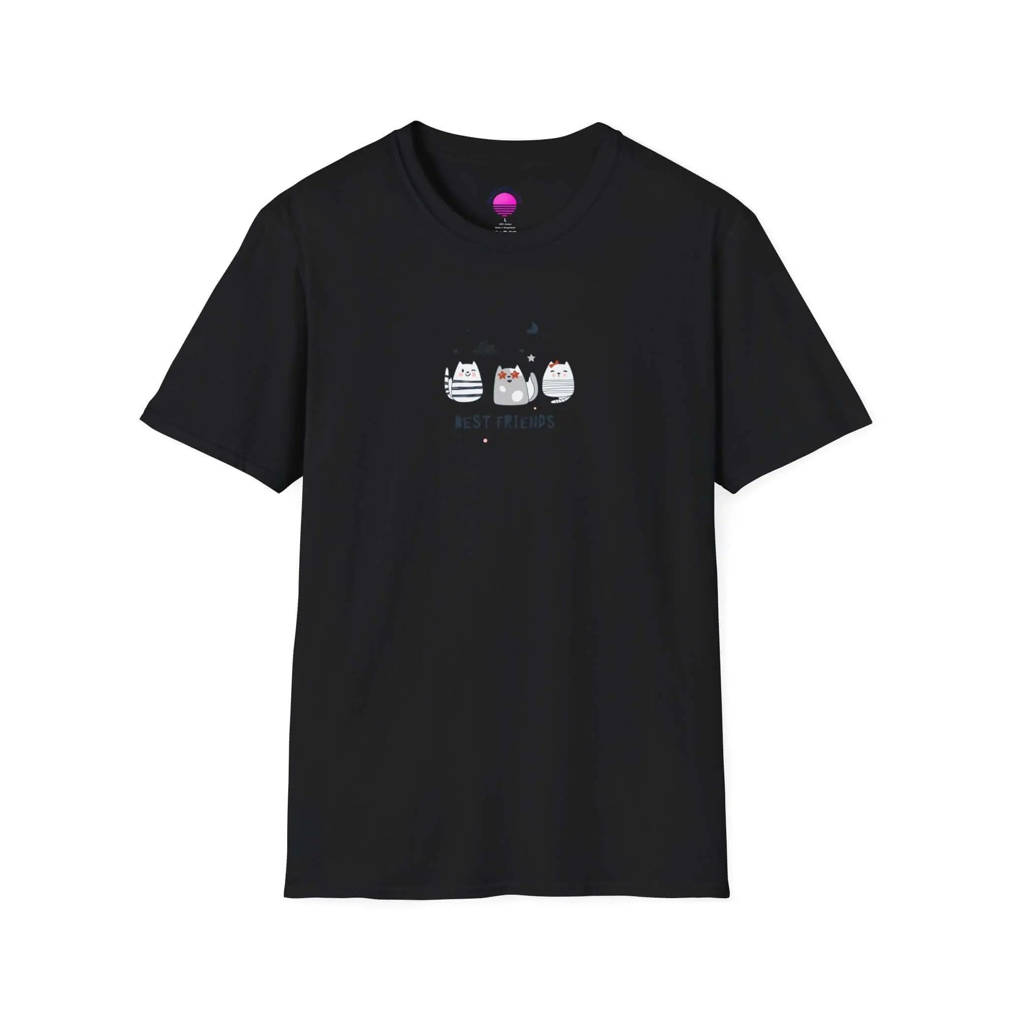 Cat Best Friends T-Shirt — Matching Cat Lover Tee Printify