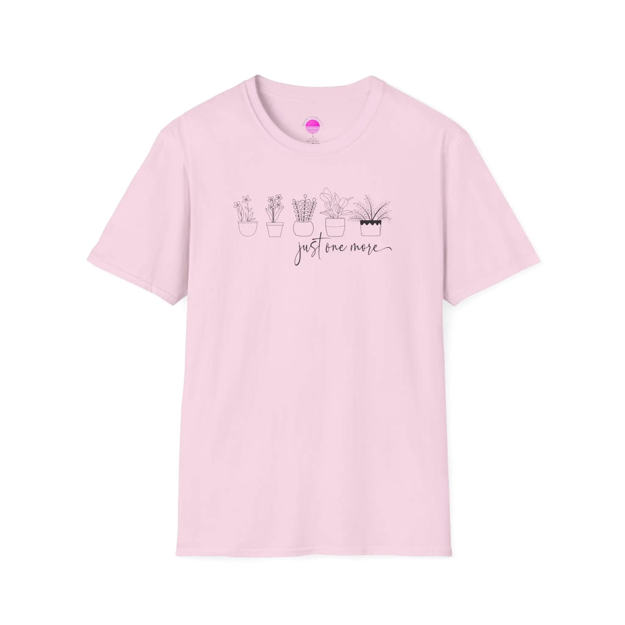 Plant Lover T‑Shirt — “Just One More” Potted Succulent Tee Printify