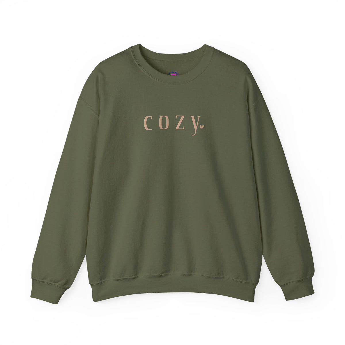 Cozy Crewneck Sweatshirt — Minimal 'COZY.' Soft White Pullover - Back To Basics