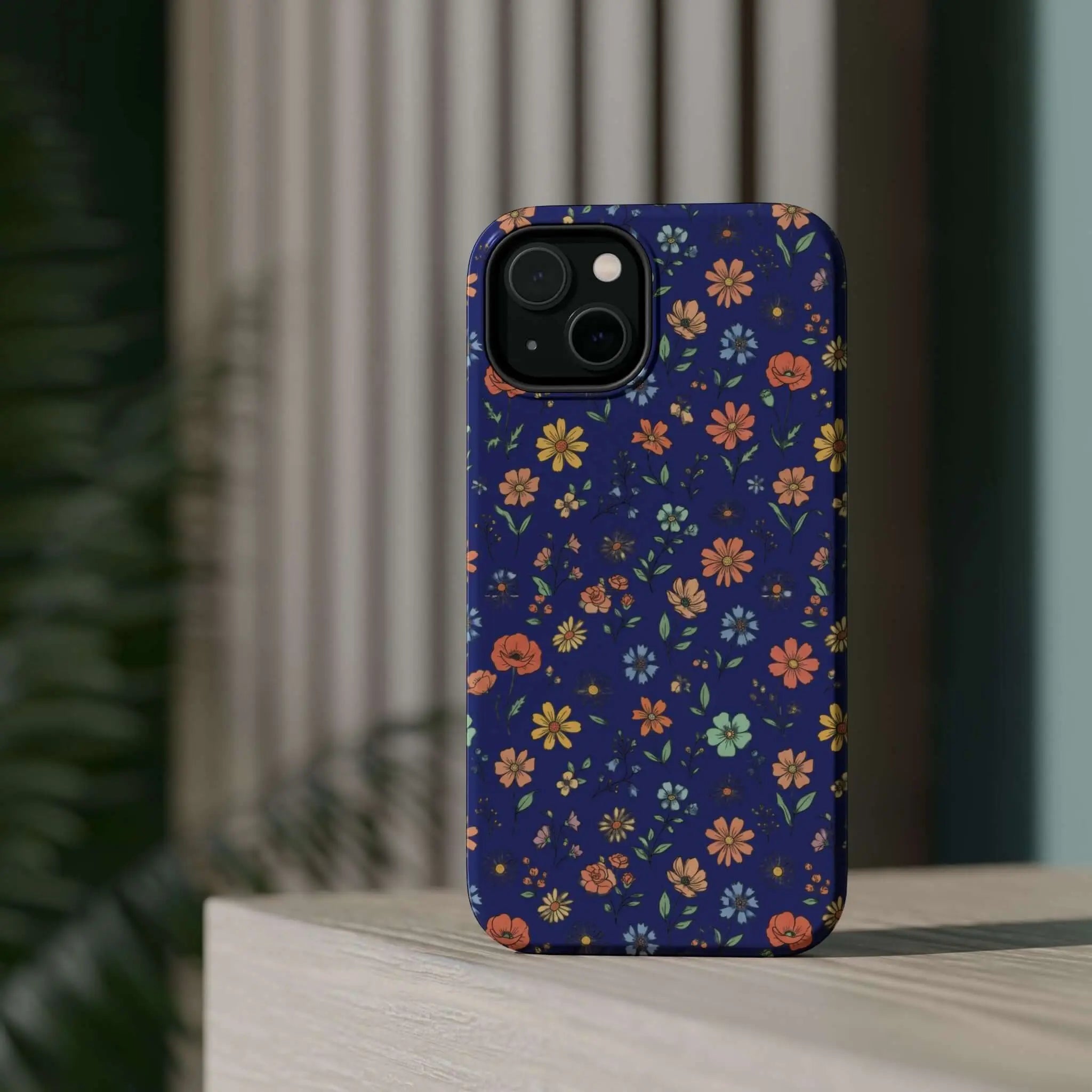 Floral All-Over Seasonal Print Phone Case — Magnetic Impact-Resistant Printify