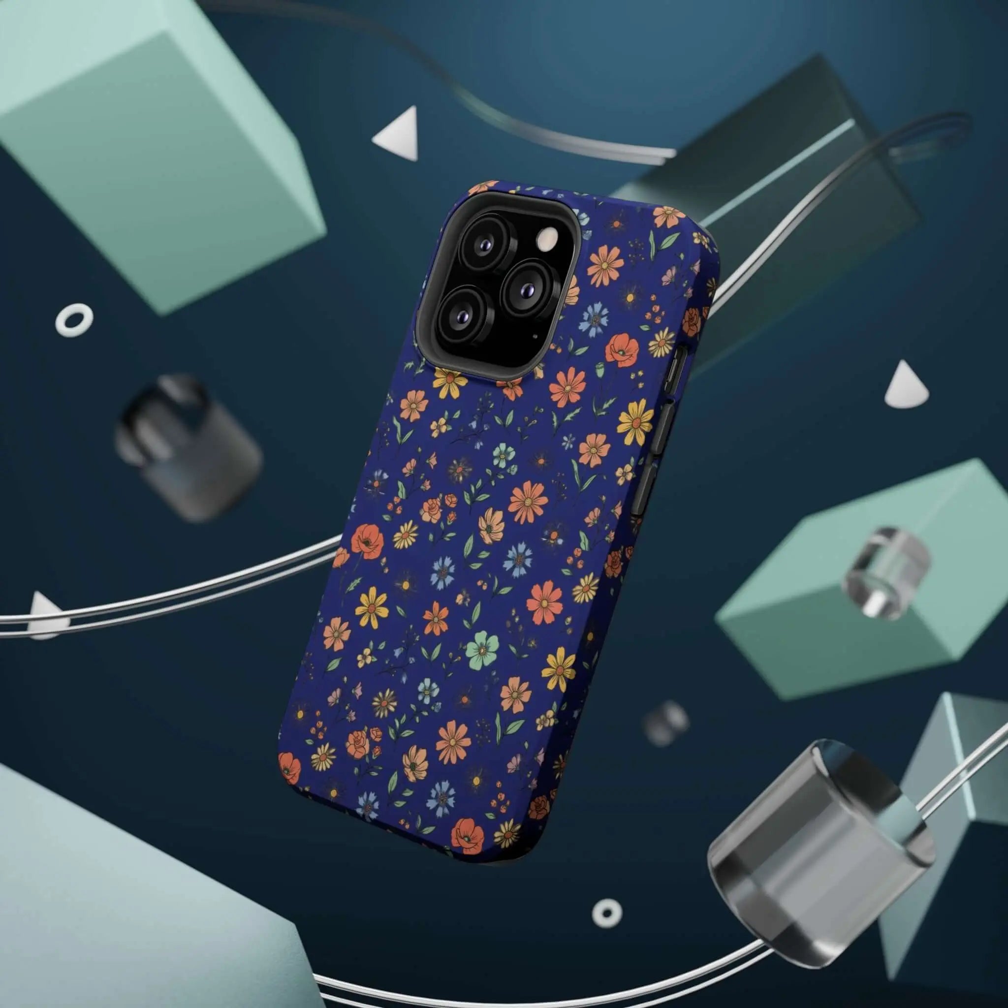 Floral All-Over Seasonal Print Phone Case — Magnetic Impact-Resistant Printify