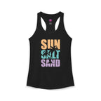 Sun, Salt and Sand Women's Racerback Tank – Summer Beach Tank Top Printify