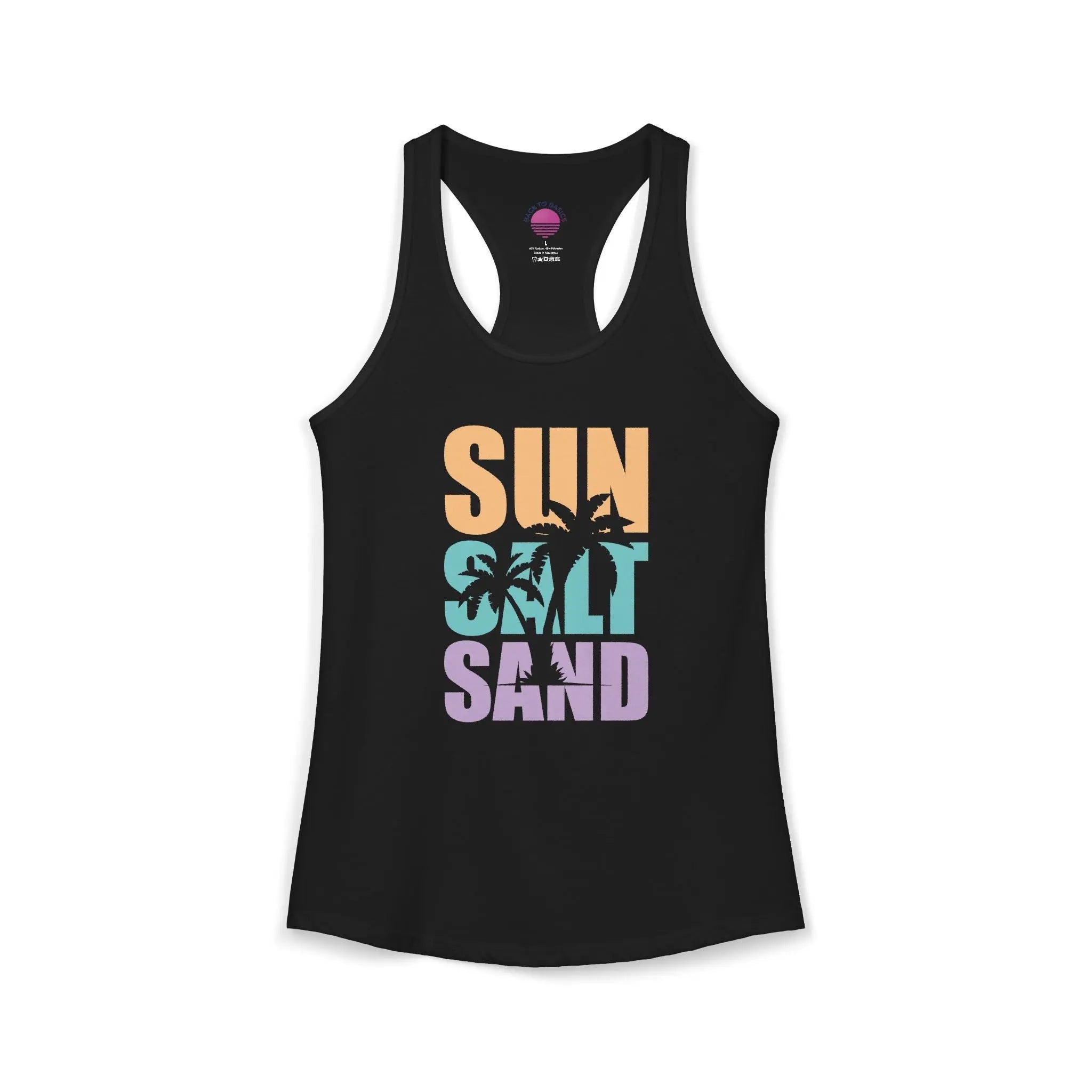 Sun, Salt, and Sand Women's Racerback Tank – Summer Beach Tank Top Printify