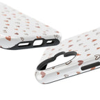 Heart Doodle Shockproof Phone Case — Cute Neutral Tiny Hearts Design Printify