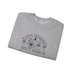 Fall Vibes Crewneck Sweatshirt — 'Happy Pumpkin' Spice Season Bonfires, Sweaters & Hayrides
