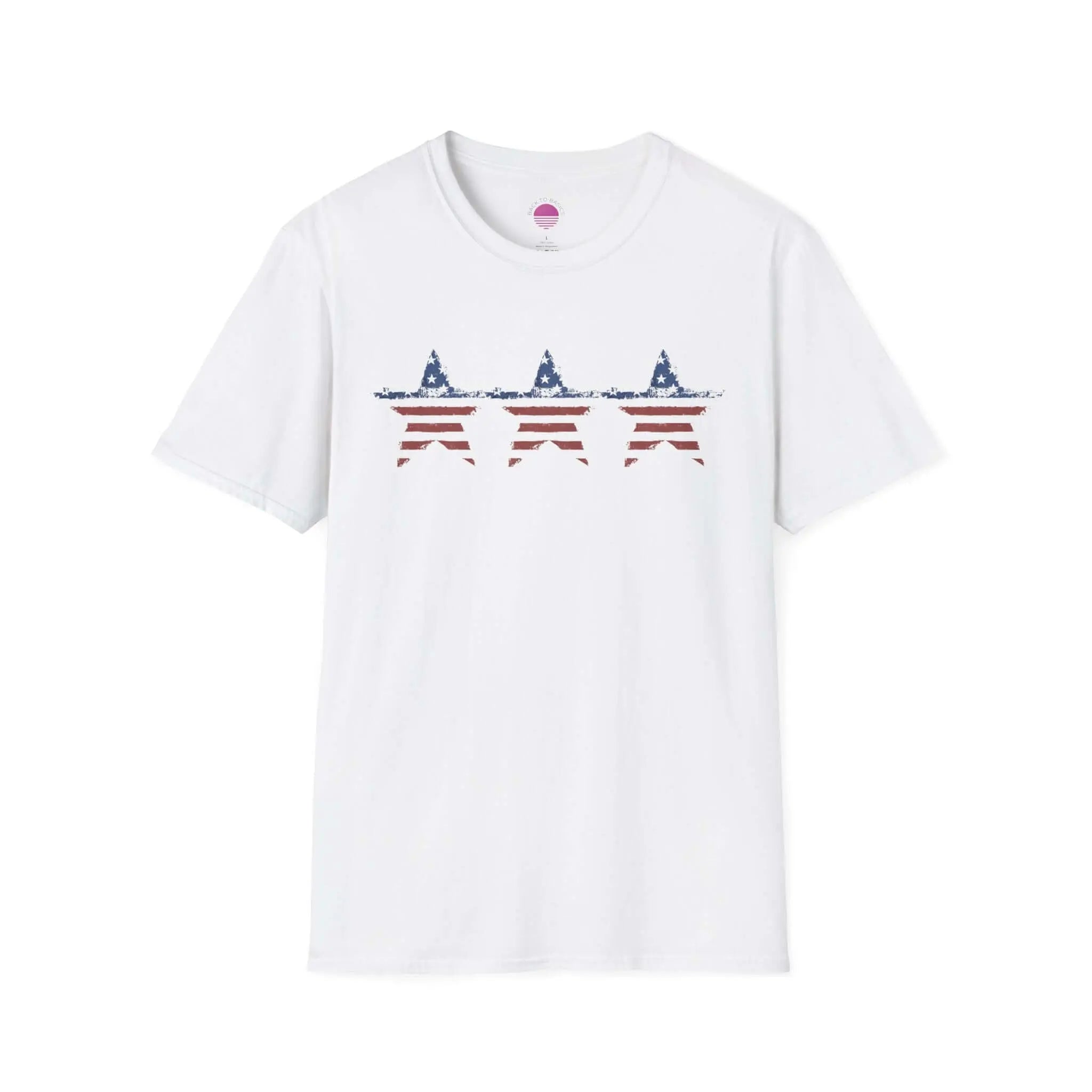 Patriotic Star Stripe T-Shirt — American Flag Stars & Stripes Tee Printify