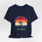 Stars Stripes & Lake Vibes Tee | USA, red white blue Printify