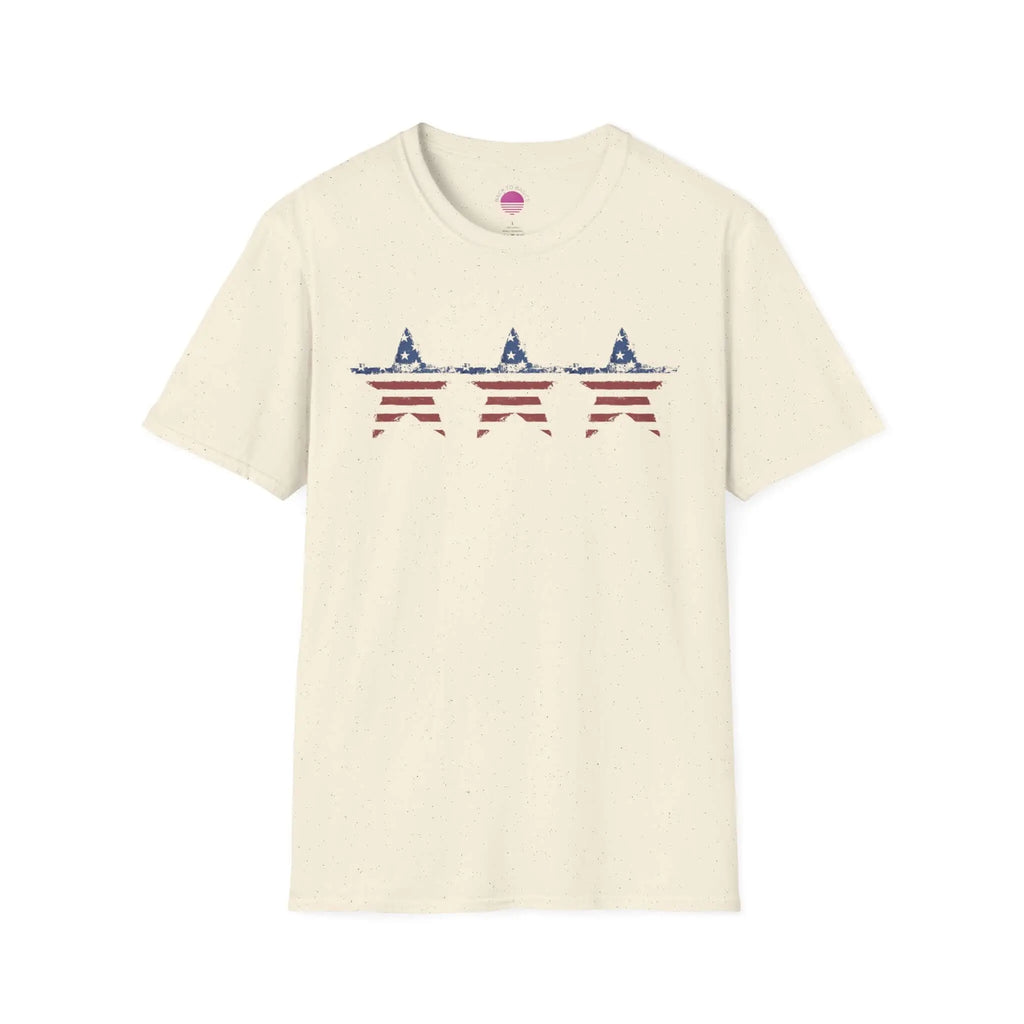 Patriotic Star Stripe T-Shirt — American Flag Stars & Stripes Tee Printify