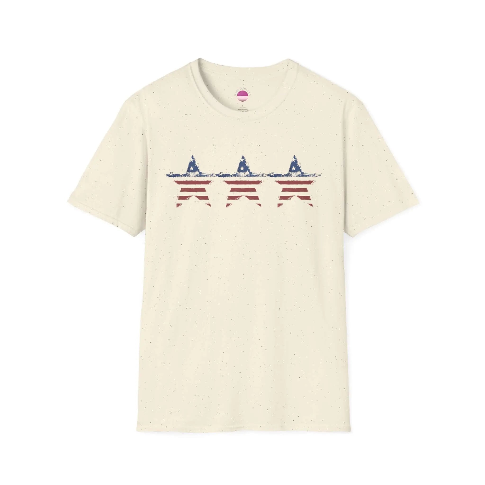Patriotic Star Stripe T-Shirt — American Flag Stars & Stripes Tee Printify