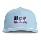 USA Rope Cap — Embroidered American Flag Baseball Hat Printify