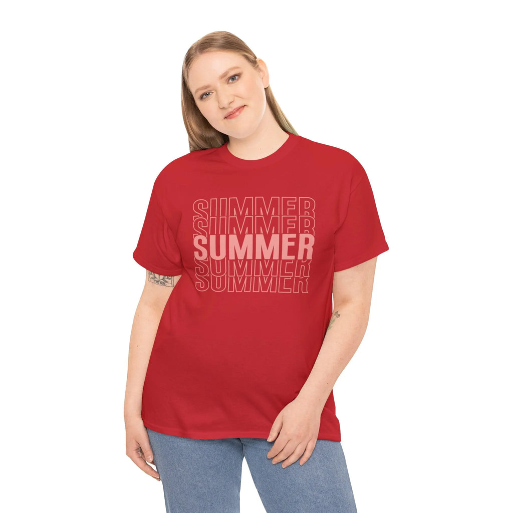 Pink "SUMMER" Graphic Tee — Summer Repeat Printify