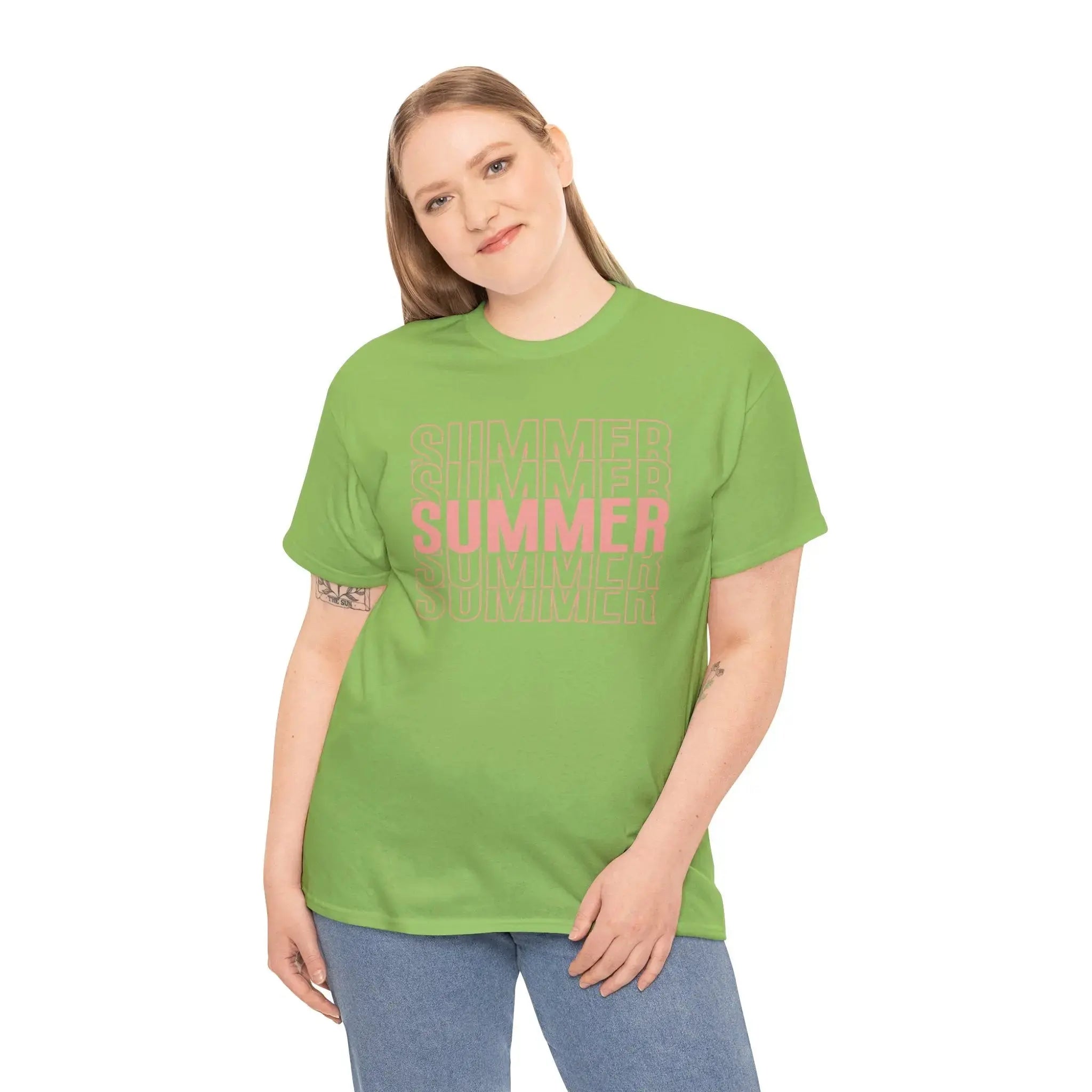 Pink "SUMMER" Graphic Tee — Summer Repeat Printify