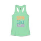 Sun, Salt and Sand Women's Racerback Tank – Summer Beach Tank Top Printify