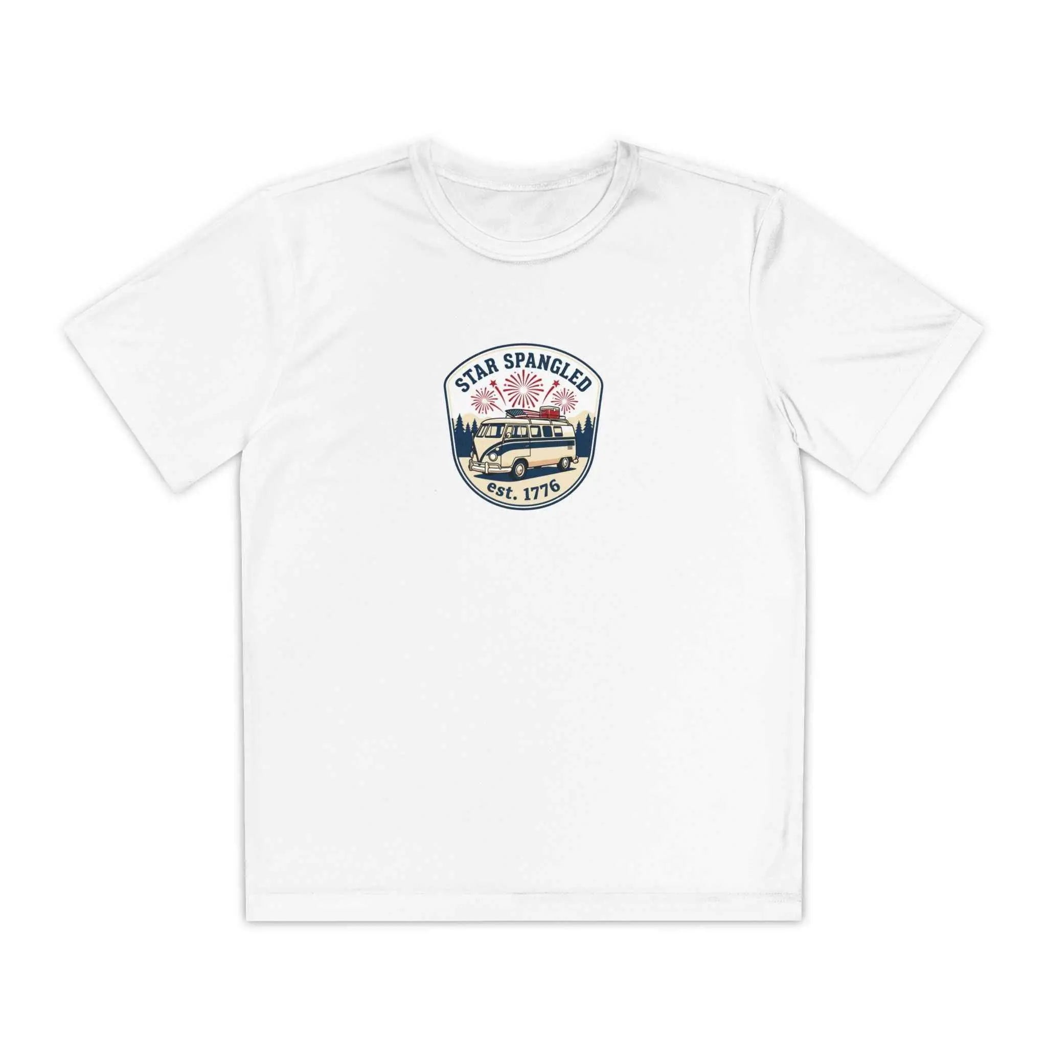 Youth Tee — 'Star Spangled' Classic Camper Graphic