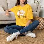 Dog Mom T-Shirt — Colorful Paw Print Tee for Pet Lovers Printify