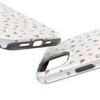 Heart Doodle Shockproof Phone Case — Cute Neutral Tiny Hearts Design Printify