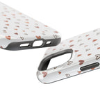 Heart Doodle Shockproof Phone Case — Cute Neutral Tiny Hearts Design Printify