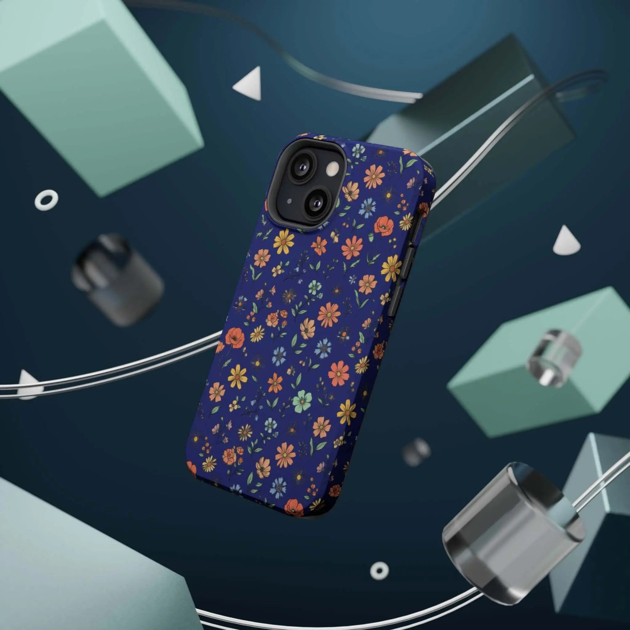 Floral All-Over Seasonal Print Phone Case — Magnetic Impact-Resistant Printify