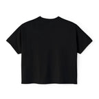 Cute Cosmic Cat Boxy Tee — Women's Graphic T-Shirt Printify