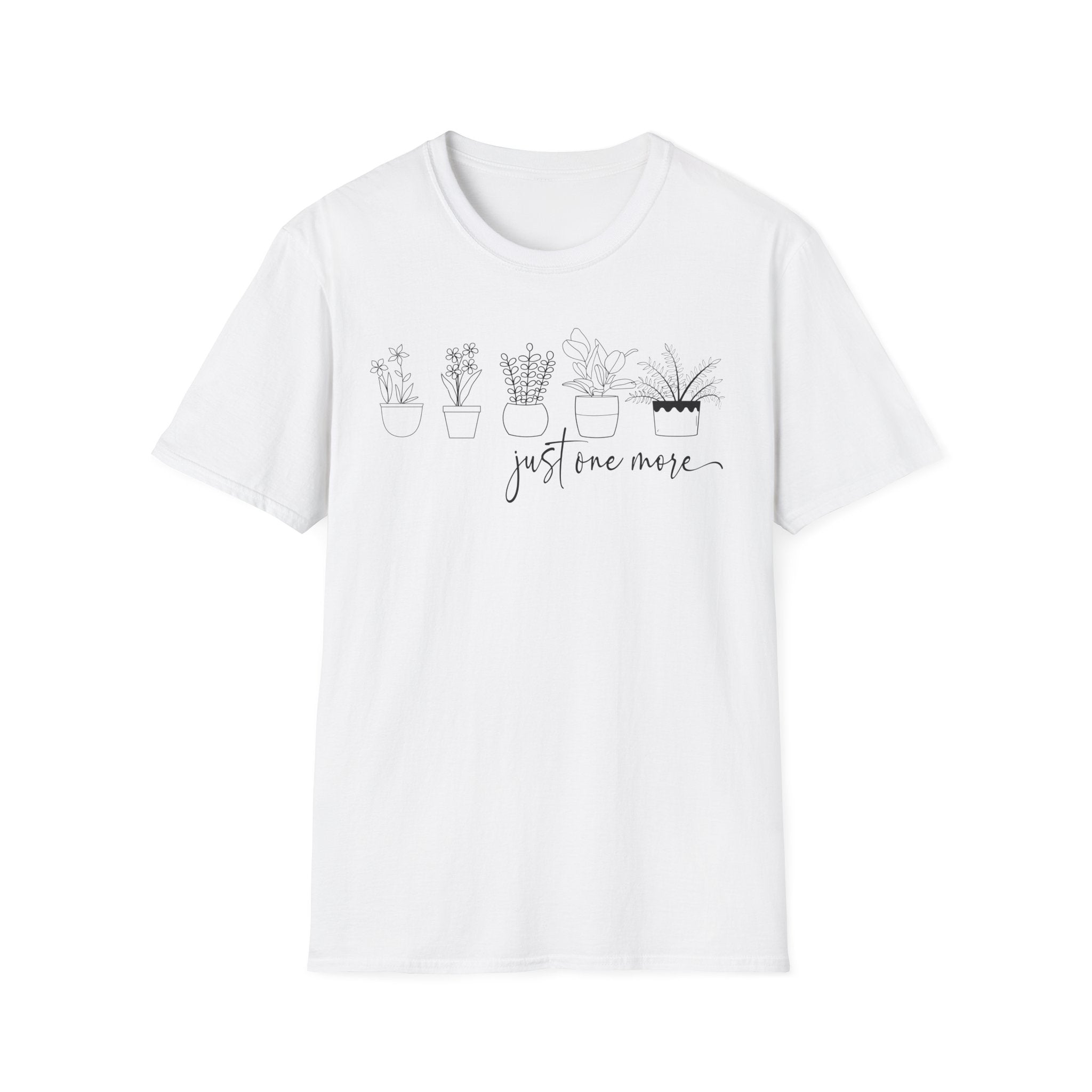 Unisex Softstyle T-Shirt ‘just one more’ for plant lovers