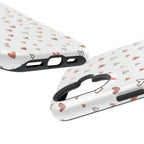 Heart Doodle Shockproof Phone Case — Cute Neutral Tiny Hearts Design Printify
