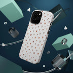 Heart Doodle Shockproof Phone Case — Cute Neutral Tiny Hearts Design Printify