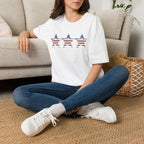Patriotic Star Stripe T-Shirt — American Flag Stars & Stripes Tee Printify