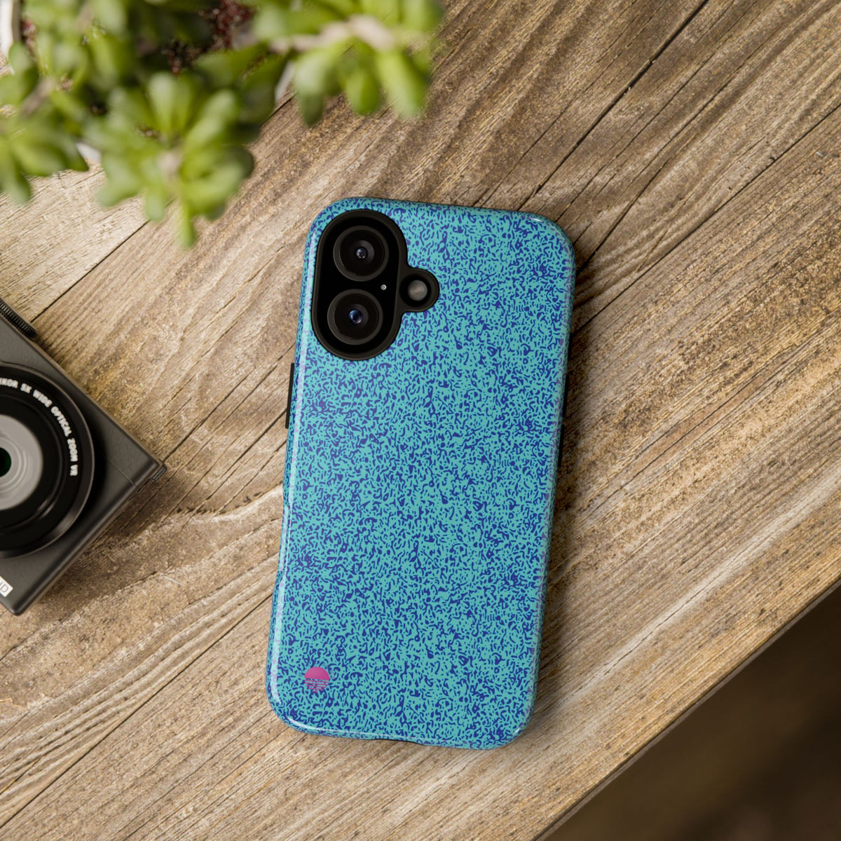 All over print iphone cases aqua blue