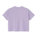 Cute Cosmic Cat Boxy Tee — Women's Graphic T-Shirt Printify