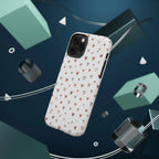 Heart Doodle Shockproof Phone Case — Cute Neutral Tiny Hearts Design Printify