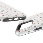 Heart Doodle Shockproof Phone Case — Cute Neutral Tiny Hearts Design Printify
